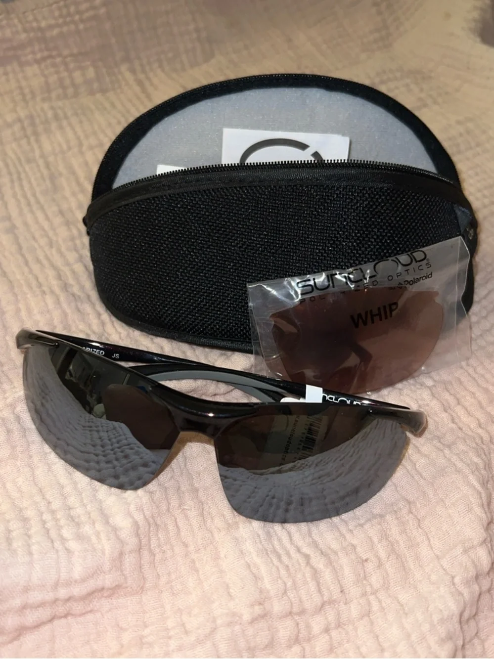 NWT Suncloud Whip Polarized Sunglasses Interchangeable Lens Set & Case